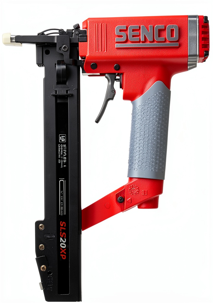 Senco Power Finish Stapler in use on crown molding
