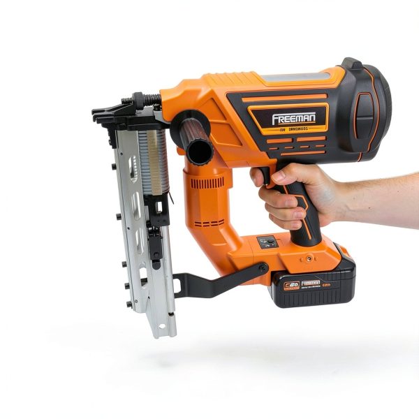 Freeman 20V Cordless Power Finish Stapler Orange-1