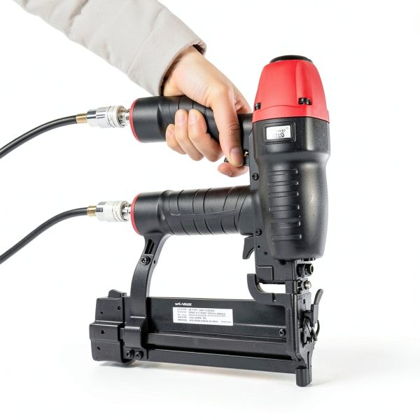 3PLUS Power Finish Stapler Black and Red Modern-2