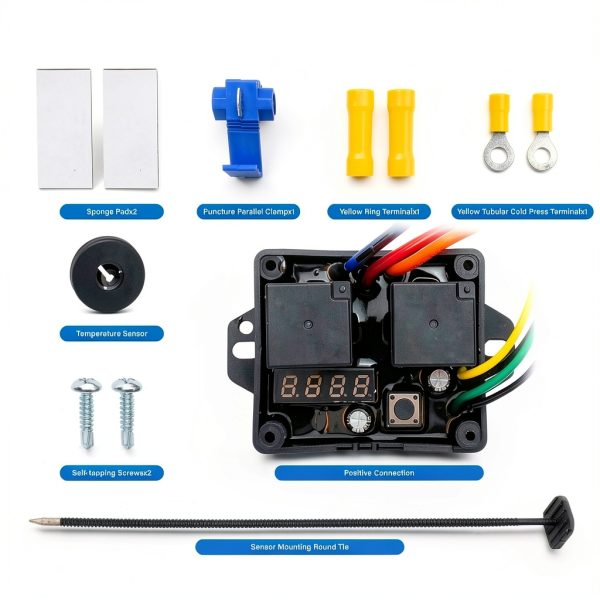 Dueilgo 12V DC0444 Fan Switch Kit for Automotive-6