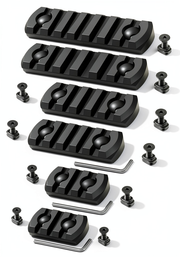 Airsoft gun rails made from aluminum alloy