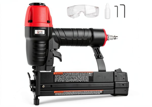 3PLUS Power Finish Stapler Black and Red Modern-1