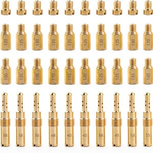 Carburetor Jet Kit YUKIIA Brass 40PCS Main & Pilot-0